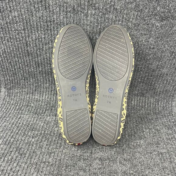 Rothy’s The Flat Round Toe Cheetah Animal Print Slip On Limited Women’s 7.5 - Picture 5 of 6